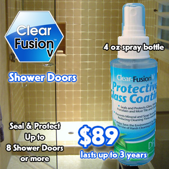 Clear Fusion V shower doors