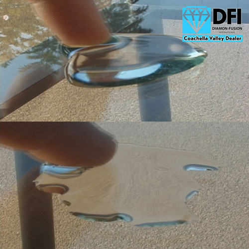 Glass tables resist finger prints